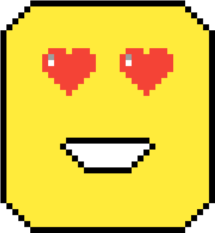 Heart Eyes Emoji - Cartoon (1200x1200), Png Download