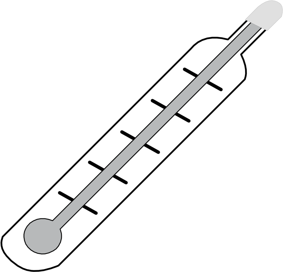 Thermometer Outline (800x774), Png Download