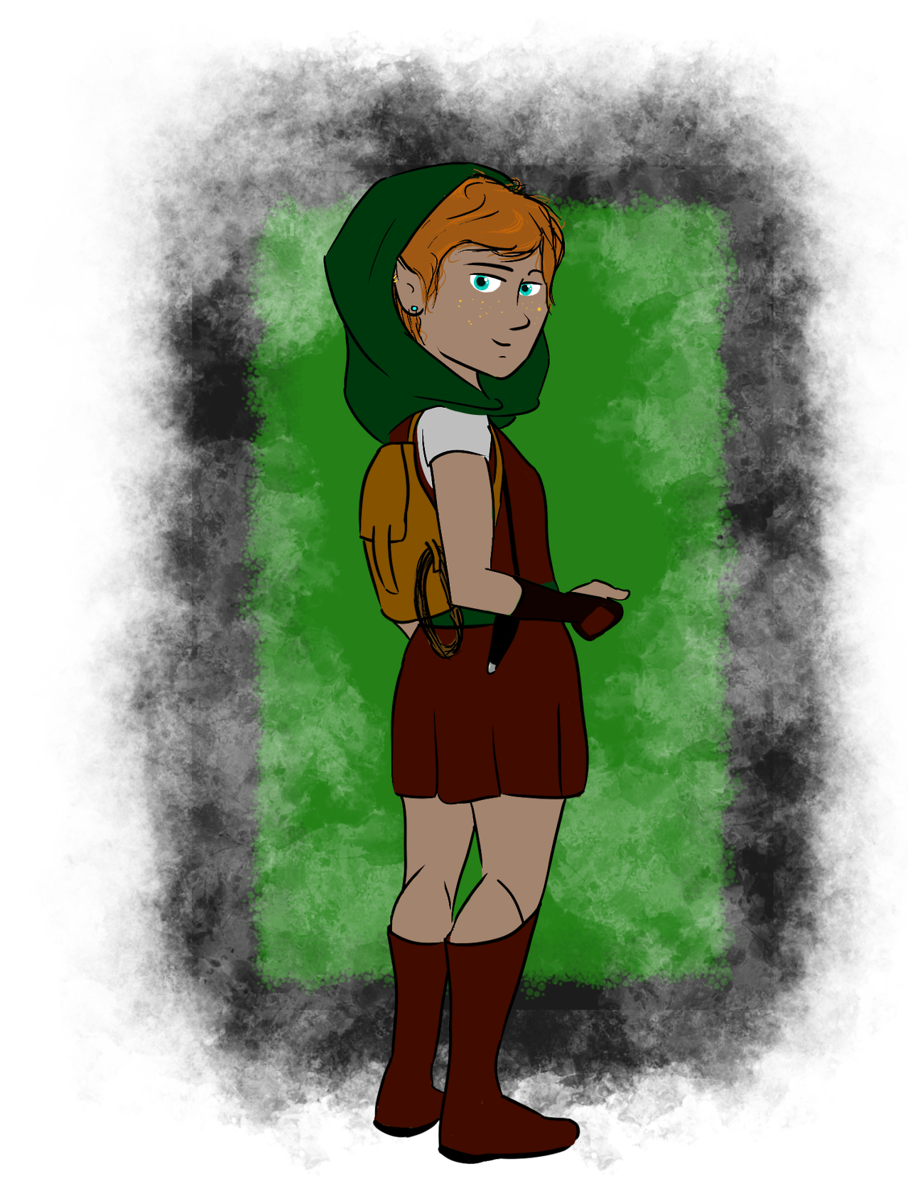 Gnome Drawing Forest - Drawing (1280x1707), Png Download