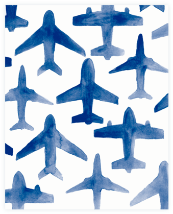 Watercolor Plane, With "there's Such A Lot Of World - Airplane Watercolor (400x480), Png Download
