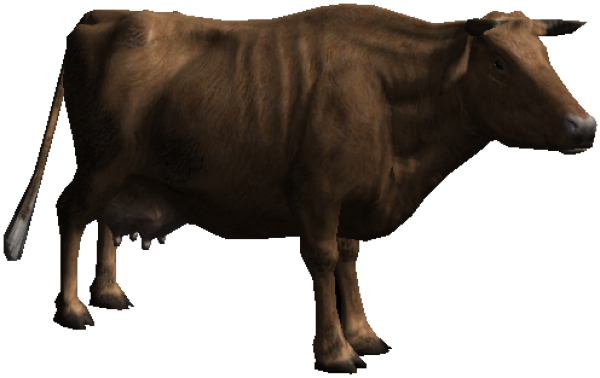 Cartoon Cow Png - Cow Png (600x378), Png Download