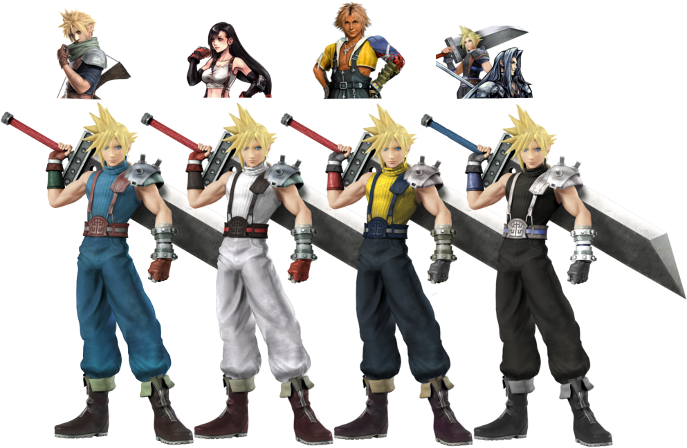 #cloudstrife Colors Are All Bunched Up Now - Final Fantasy (997x696), Png Download
