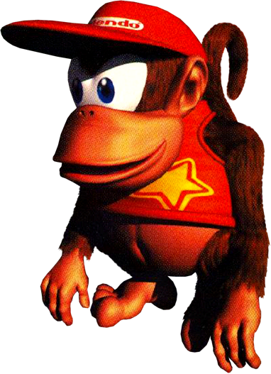 Donkey Kong Head Png - Diddy Kong Hat (382x527), Png Download