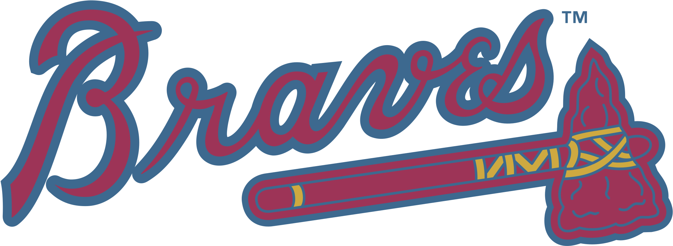 Atlanta Braves 2 Logo Png Transparent - Baseball Team Logos Png (2400x2400), Png Download
