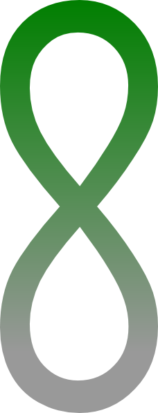 Infinity Green Clip Art - Green Infinity Symbol Png (228x596), Png Download