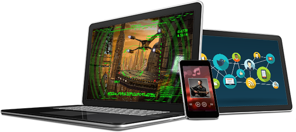 Shop Now - Computer And Phone Service Png (600x284), Png Download