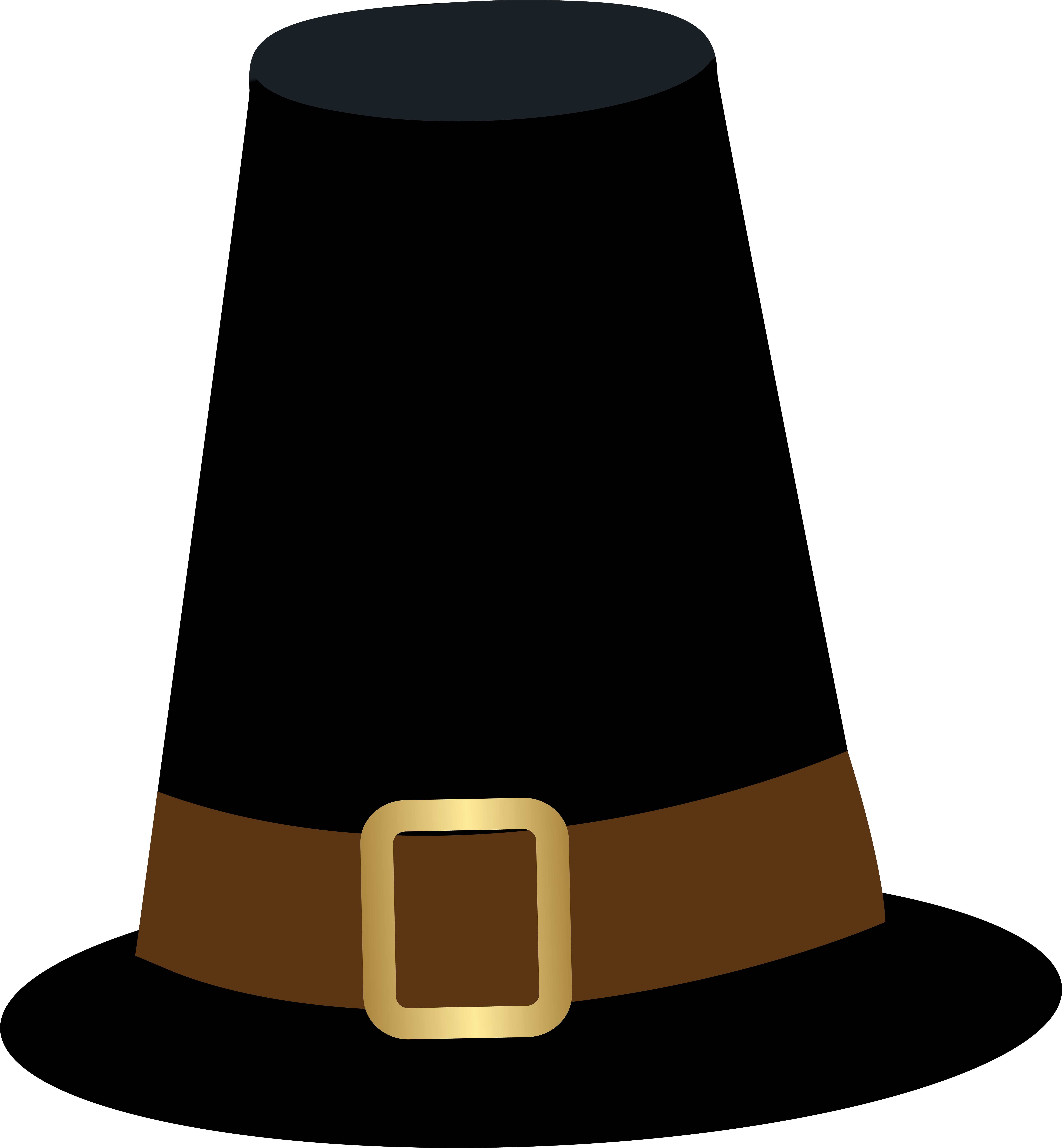 Jpg Free Pilgrim Hat Clipart (7403x8000), Png Download