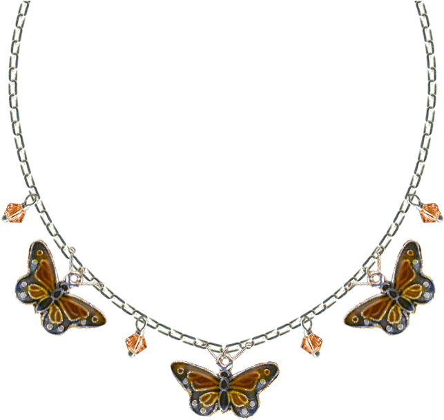 Monarch 3-pc - Necklace (750x749), Png Download