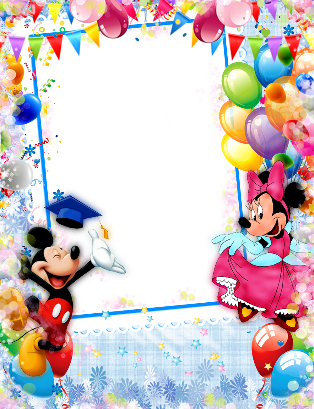 Cartoon Photo Frame Design (1000x1300), Png Download