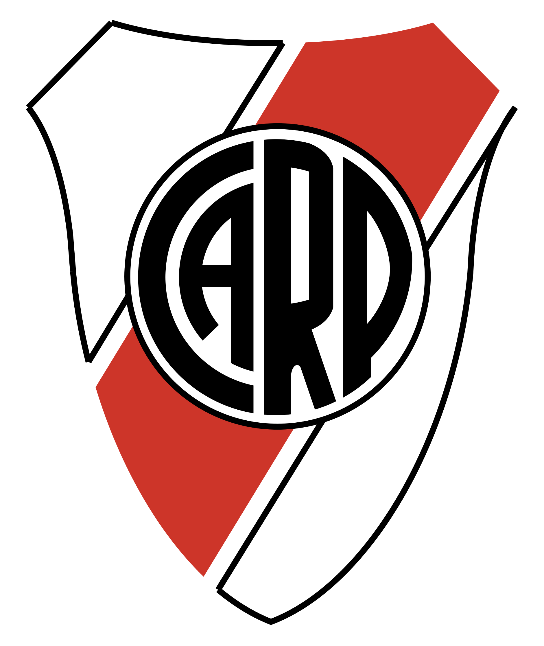 Club Atletico River Plate Logo Png Transparent - Logo Do River Plate (2400x2400), Png Download