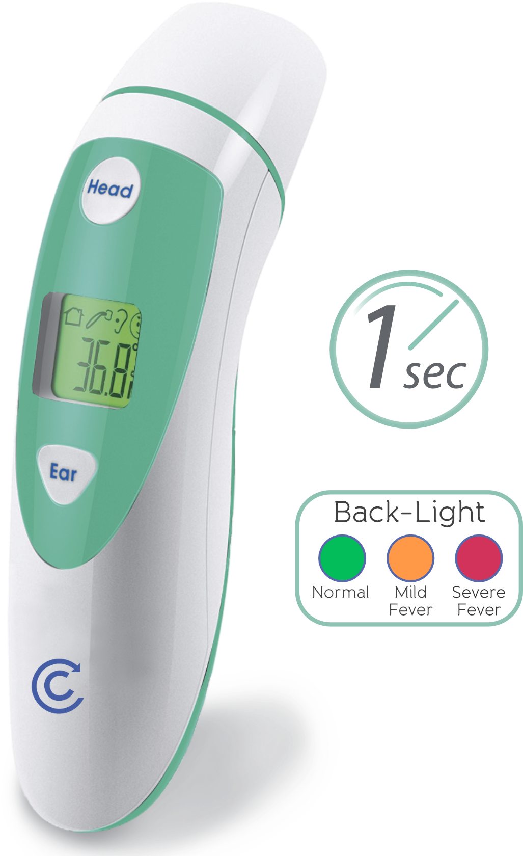 Thermometers - Clever Choice Duo Thermometer (1034x1679), Png Download
