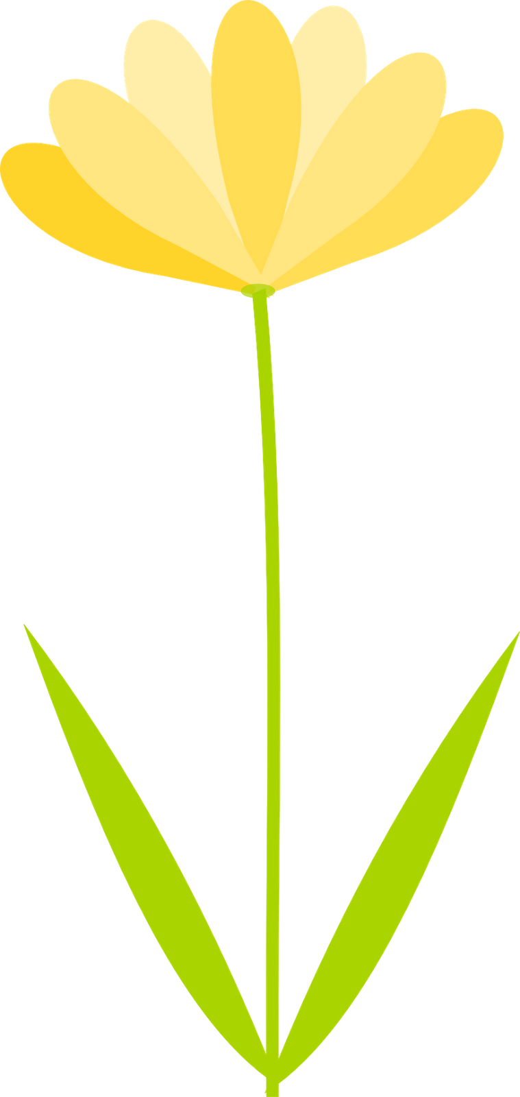 Yellow Flower Clipart Scrapbook Png - Clip Art (759x1600), Png Download