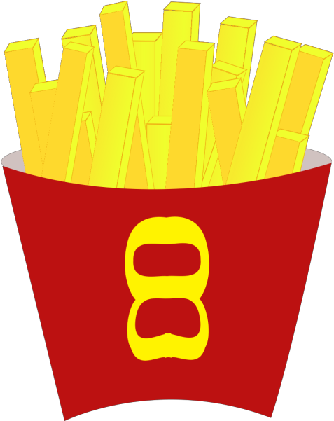 French Free Fries Svg Clip Arts 474 X 598 Px (474x598), Png Download