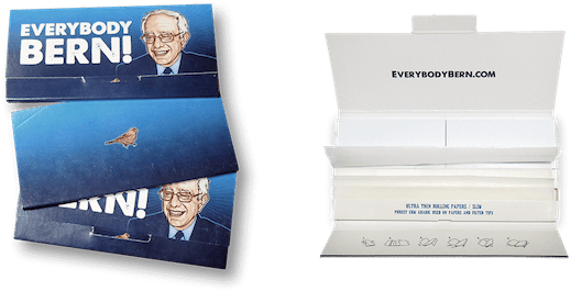 Bernie Sanders Rolling Papers (640x337), Png Download