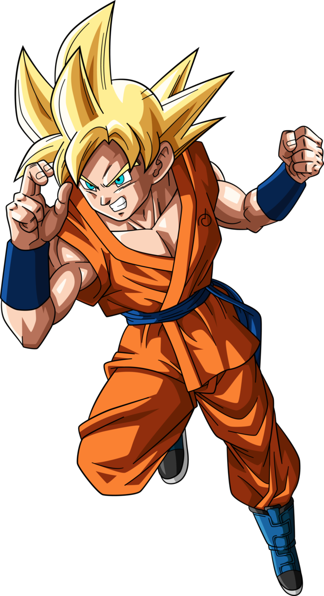 Ssj God Goku Golden Hair By Rayzorblade189 - Goku Ssj Blue Capsule Corp (659x1211), Png Download