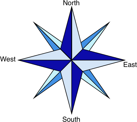 Normal Compass - Windrose Png (475x421), Png Download