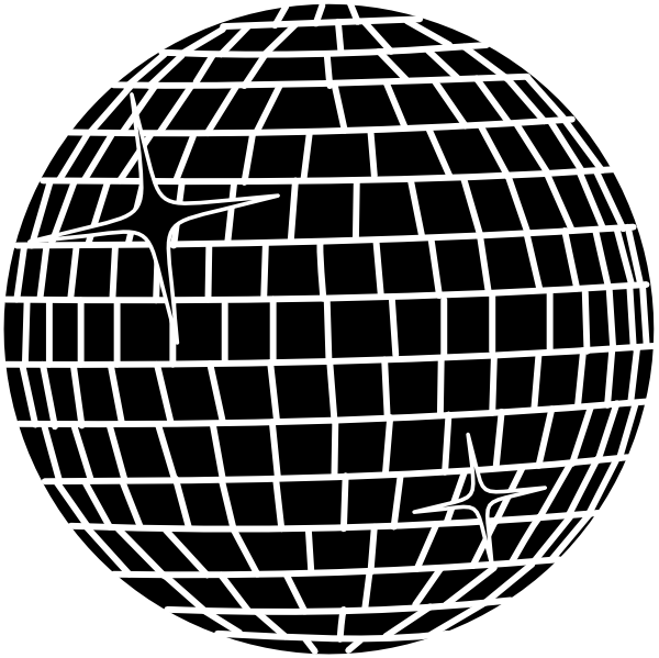 Graphic Library Disco Ball Clipart - Disco Ball Shower Curtain (600x599), Png Download