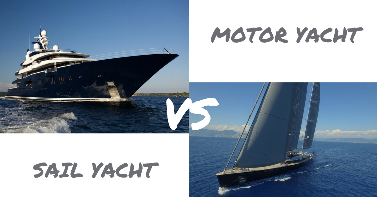 Motor Yacht Vs Sail Yacht Job - Yacht (1200x628), Png Download