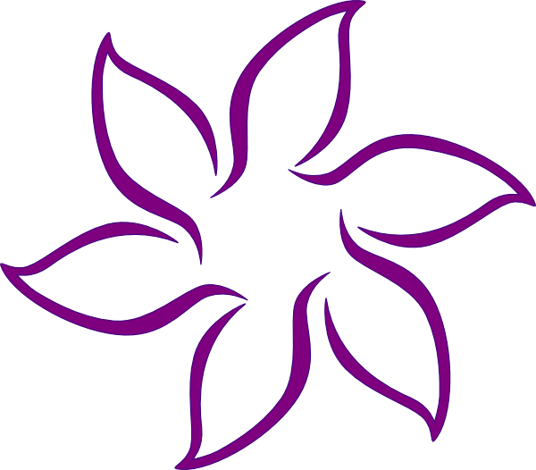 Lavender - Black And White Flower Png Clipart (600x526), Png Download