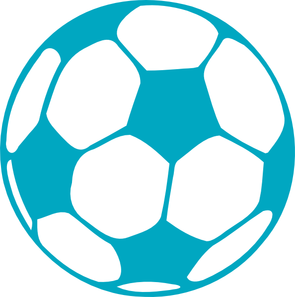 Black And White Download Free Outline Aqua Google Search - Light Blue Soccer Ball (594x597), Png Download