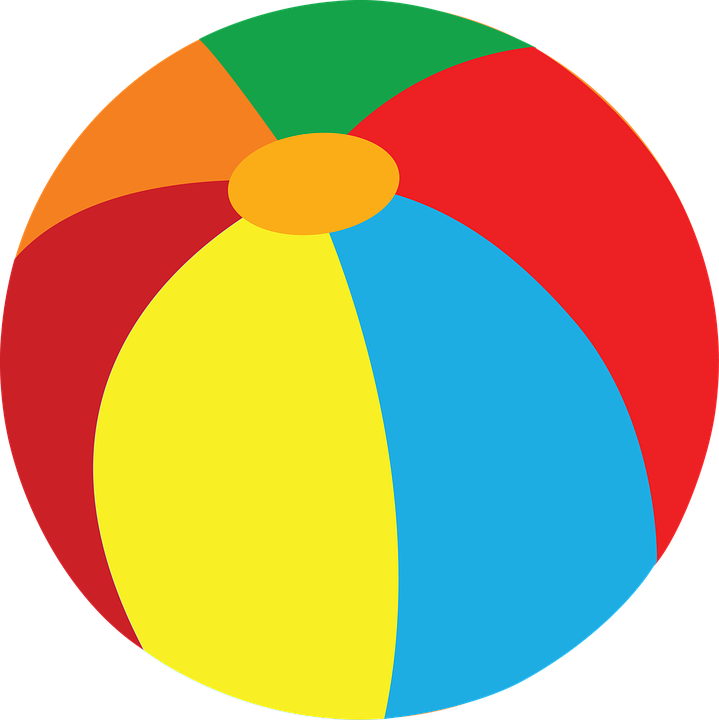 Beach Ball Summer - Beach Ball Illustration Png (719x720), Png Download