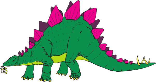 Free Dinosaur Clipart Dinosaur Clip Art Free For Kids - Stegosaurus Clipart (600x317), Png Download