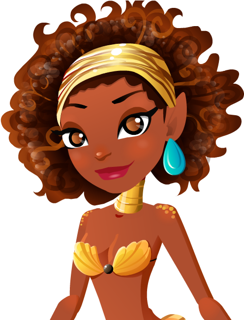 Merma#world Citrine Mermaid - Mermaid World Citrine Mermaid (588x649), Png Download