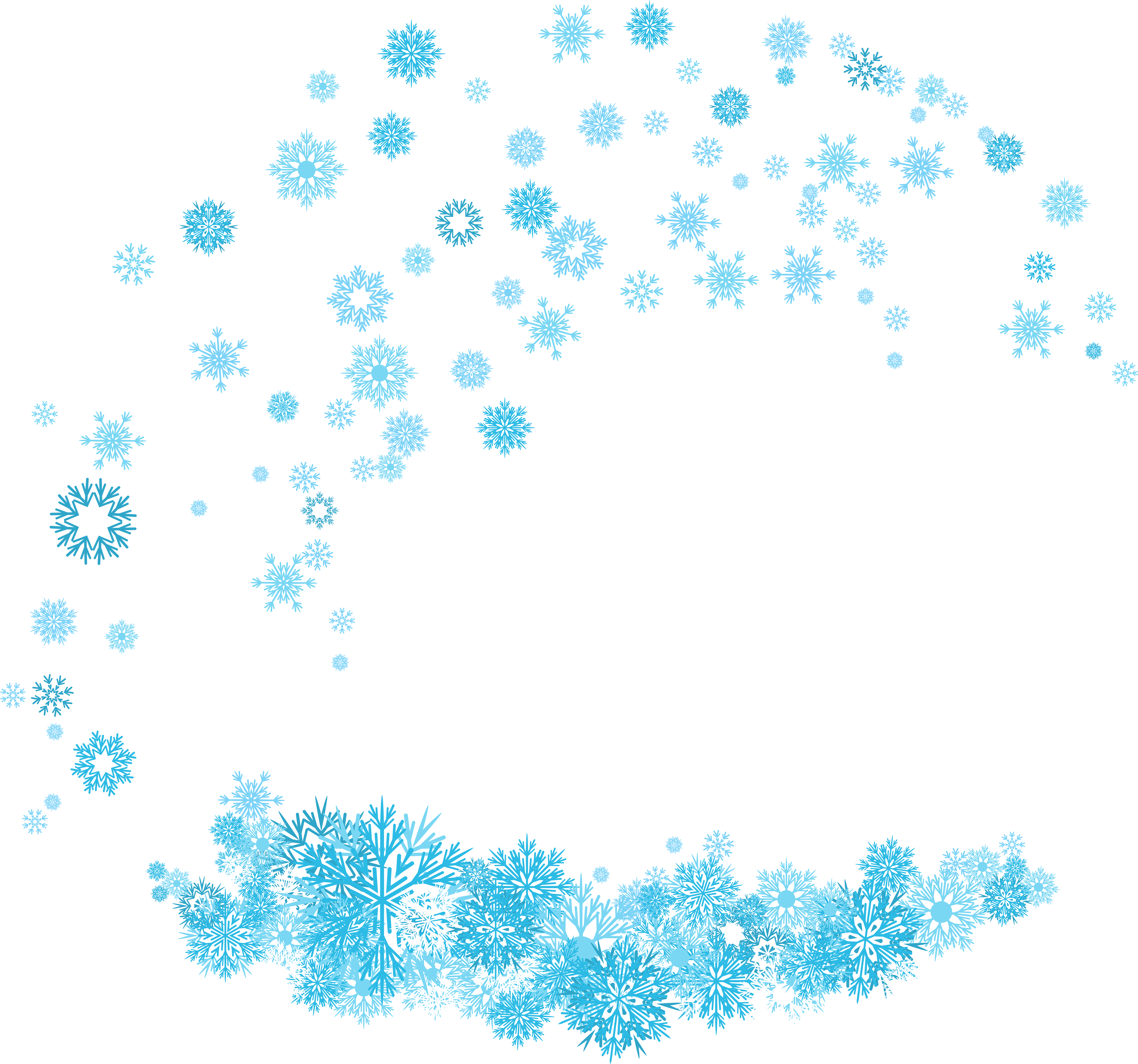 Snowflakes Png (8000x7528), Png Download