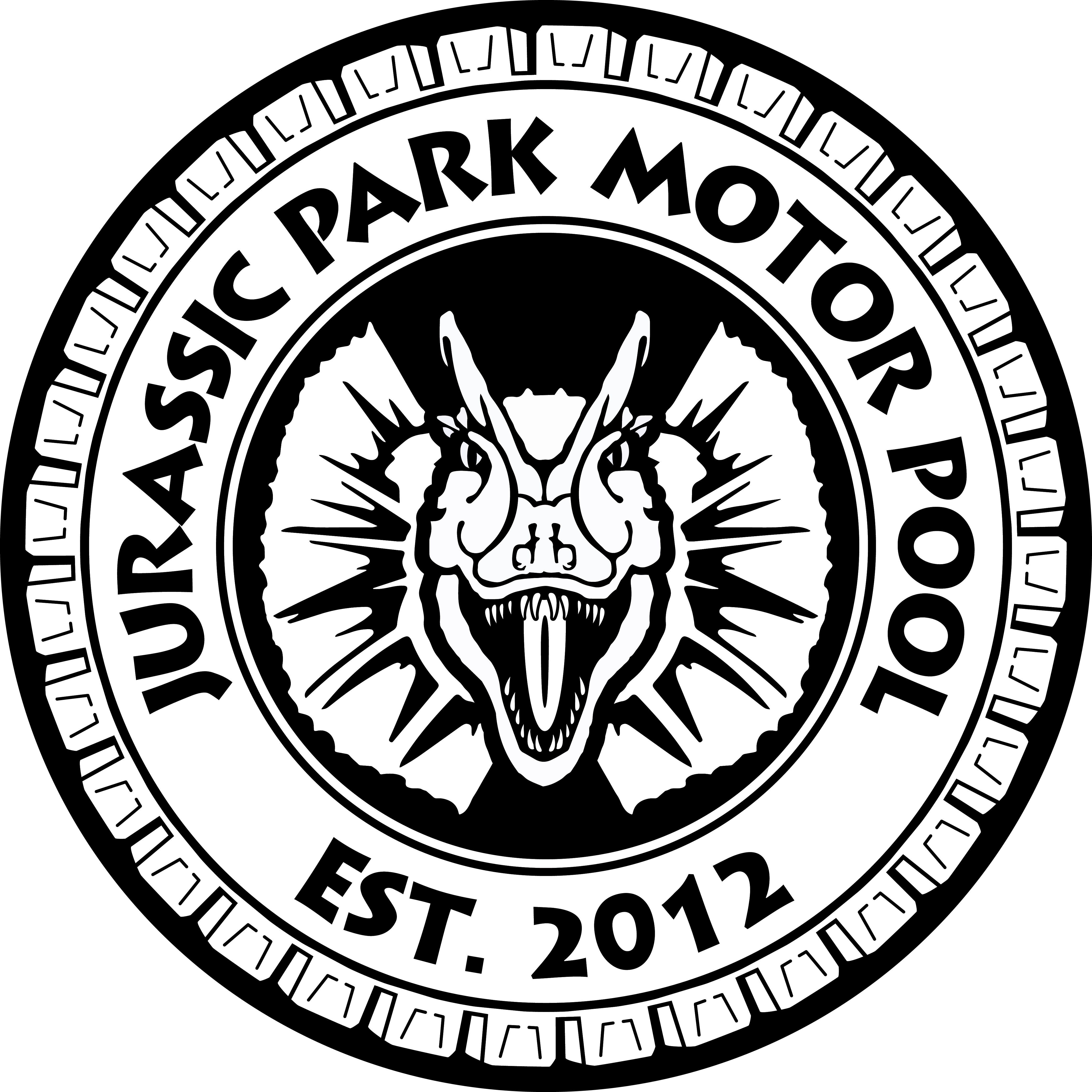 Only To Be Used When Black And White Is Necessary - Jurassic Park Motor Pool (4570x4570), Png Download