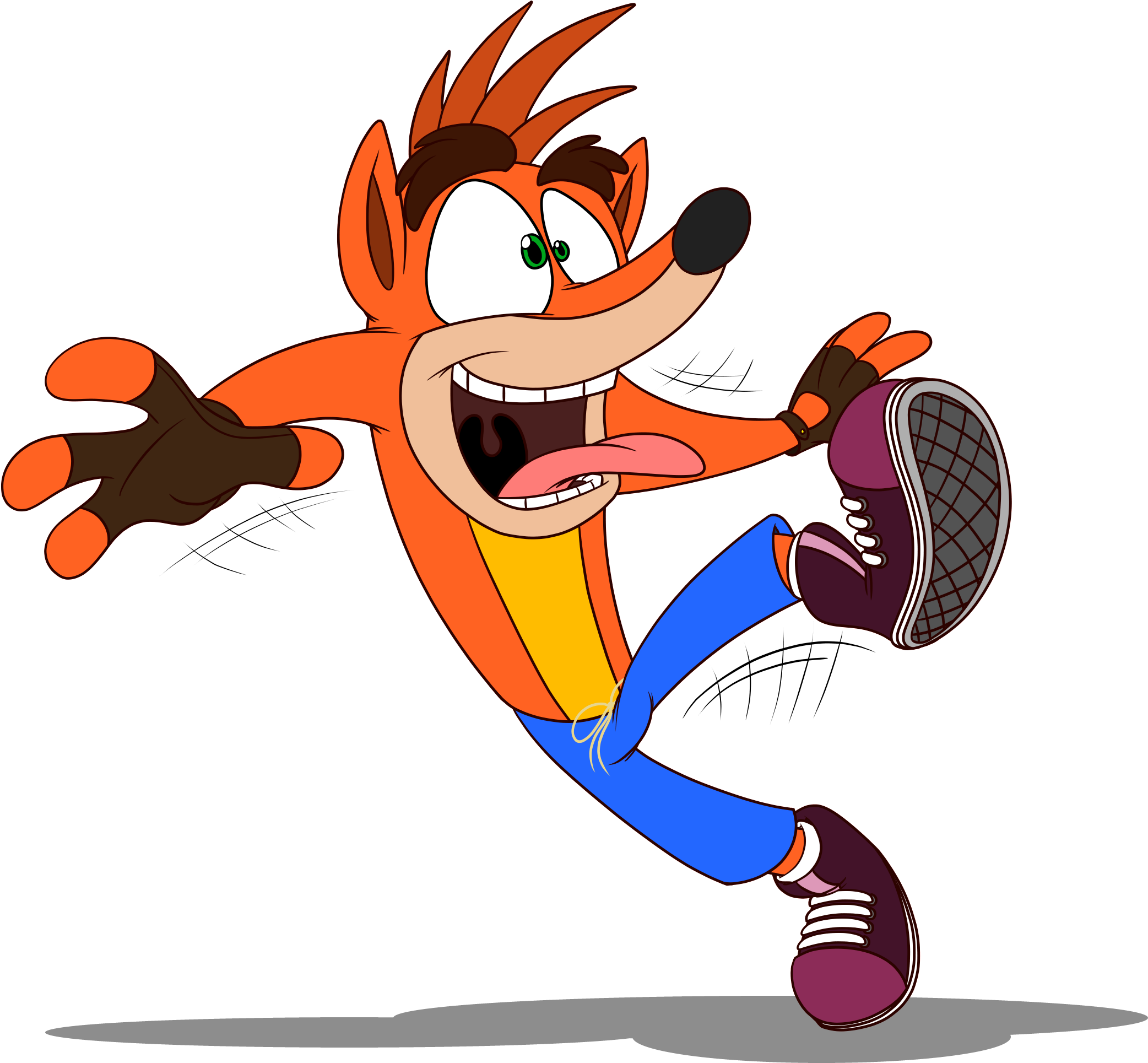 Crash Bandicoot - Cartoon (2732x2048), Png Download