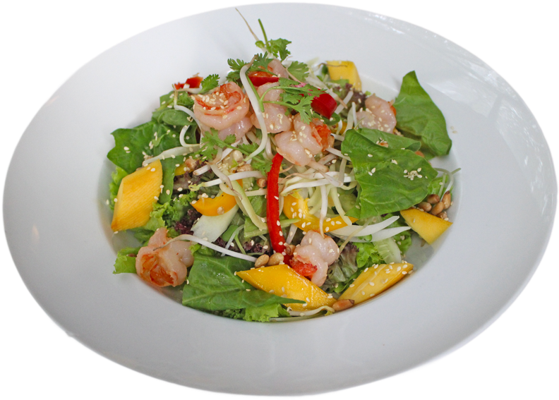 Alfhcm Thai Prawn Salad - Caesar Salad (800x581), Png Download