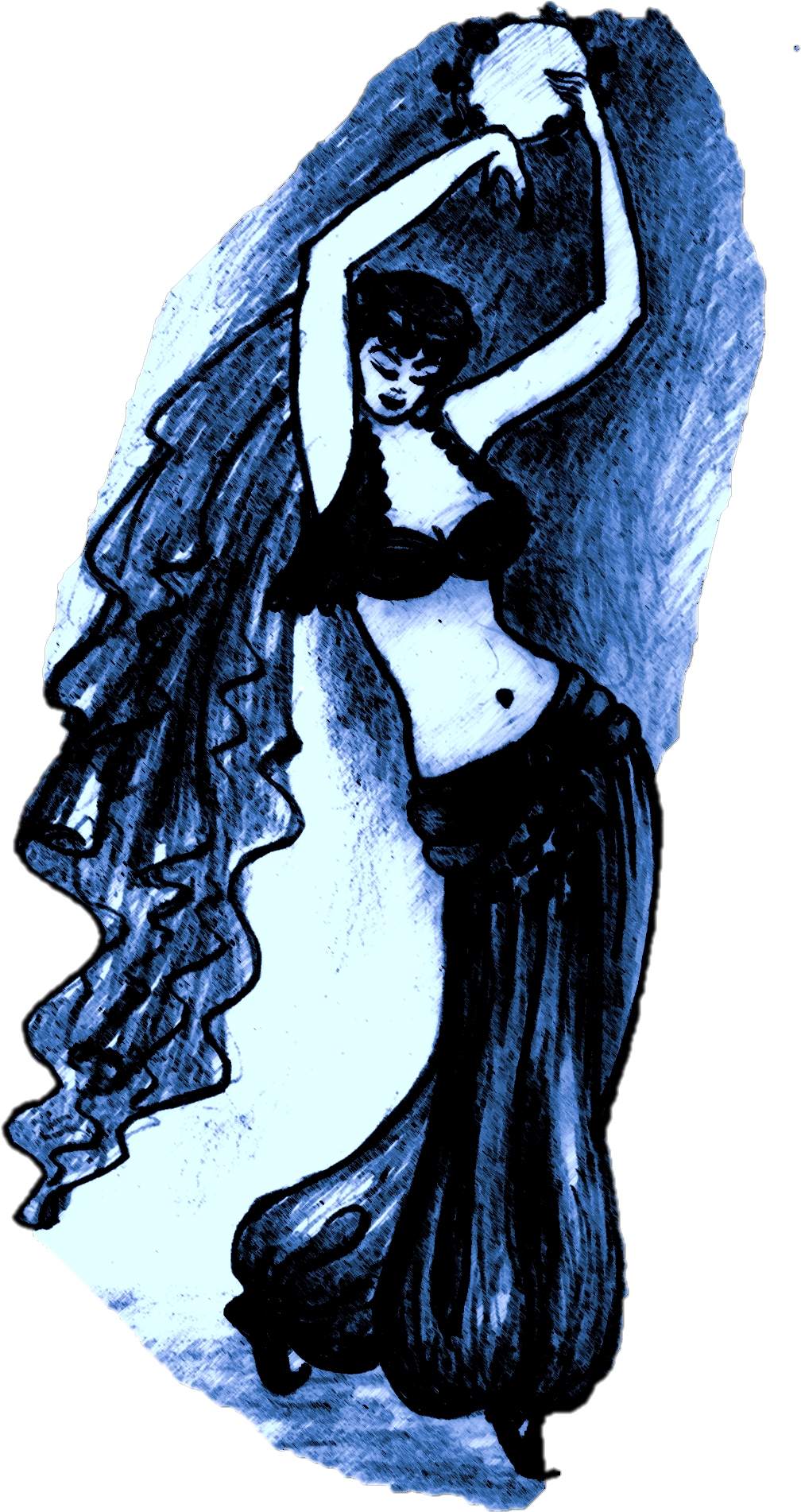 216629 - Belly Dance (1347x2019), Png Download