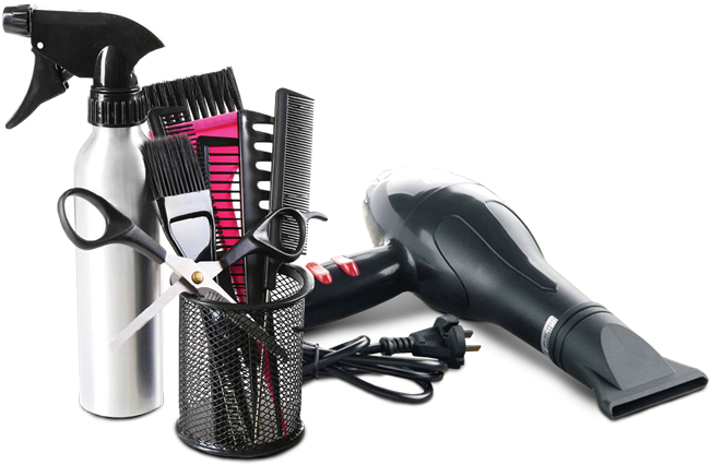 Download Hd Hair Stylist Tools Png Jpg Transparent Library Salon