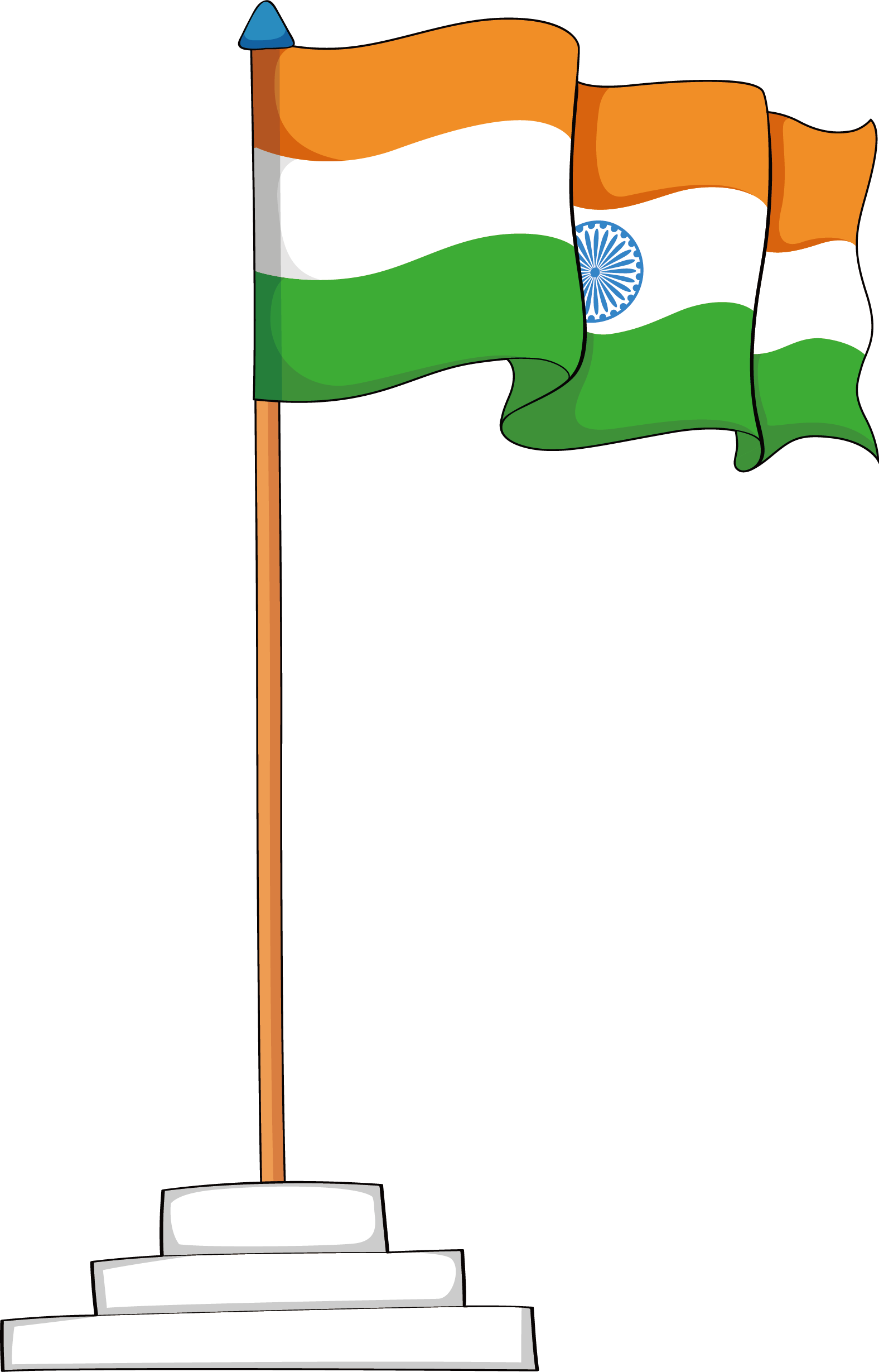 Freeuse Download National Flag Of India Clip Art Transprent - Indian Flag In Png (1576x2458), Png Download