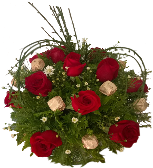 Corazón De Rosas Y Bombones Precio - Garden Roses (522x588), Png Download