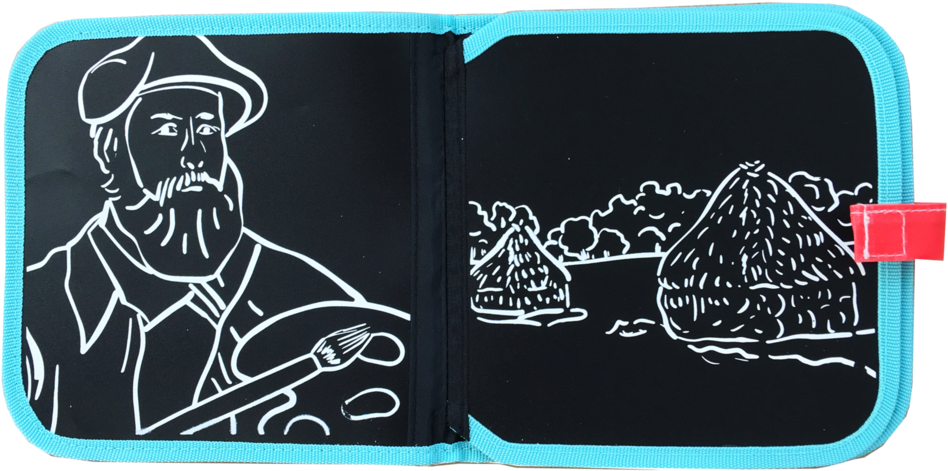 Chalk Color It Book™ - Jaq Jaq Bird Chalk Colour It! Book: Artist Series - (1024x1024), Png Download