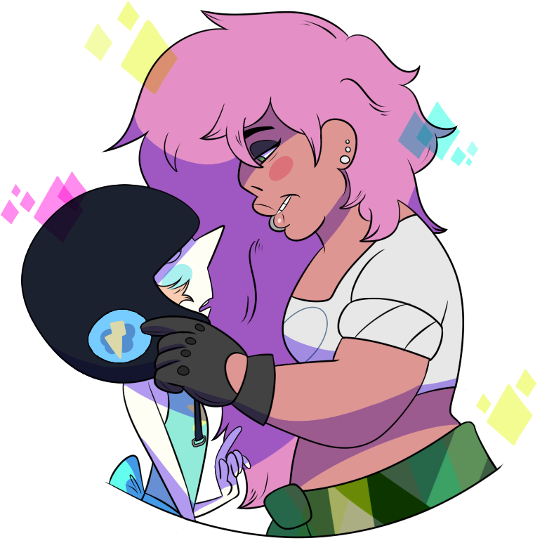 Pink Mammal Nose Vertebrate Cartoon Purple Fictional - Mystery Girl X Pearl Su (810x900), Png Download