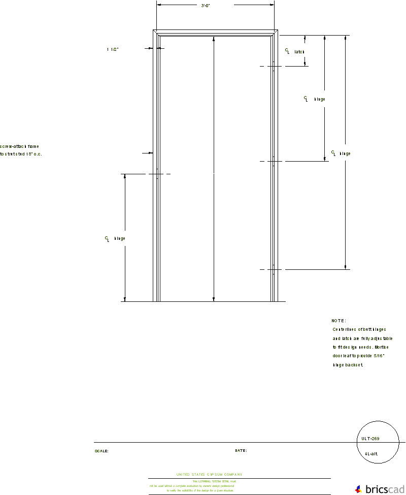 Ult269 Aluminum Door Frame, Smr Delta 3-piece Frame - Aluminum Door Frames Details (800x974), Png Download