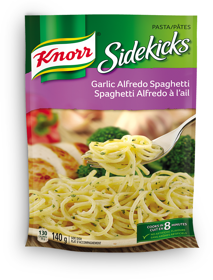 Sidekicks Garlic Alfredo Spaghetti (1024x1024), Png Download