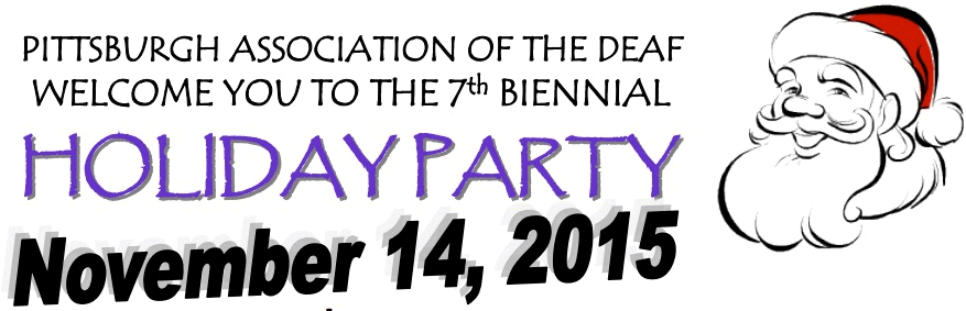 Title 2015 Holiday Party - Santa Claus (890x282), Png Download