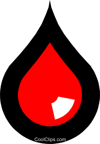 Símbolo De Uma Gota De Sangue Livre De Direitos Vetores - Vetor Gota De Sangue Png (333x480), Png Download
