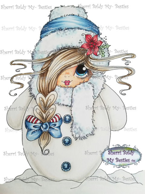 Instant Download My Besties ~ Scann0088 "snow Girl" - My Besties Single-sided Paper 15cm X 15cm 8/pkg-bee (480x640), Png Download