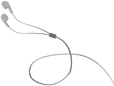 Headphones Drawing Headphones Earphone Dra - Earphones Drawing (510x340), Png Download