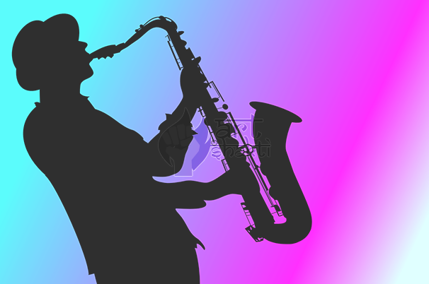 Saxophone (606x402), Png Download