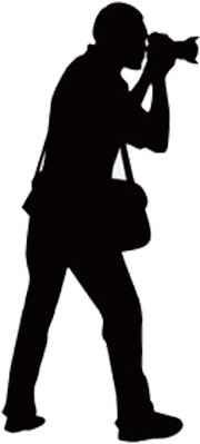 Photographer With Camera Silhouette Png (400x400), Png Download