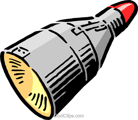 Cartoon Spaceship Royalty Free Vector Clip Art Illustration - Space Shuttle Cartoon (480x418), Png Download