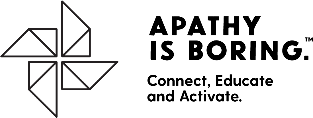 Apathy Is Boring - Apathy Is Boring Logo (1208x517), Png Download