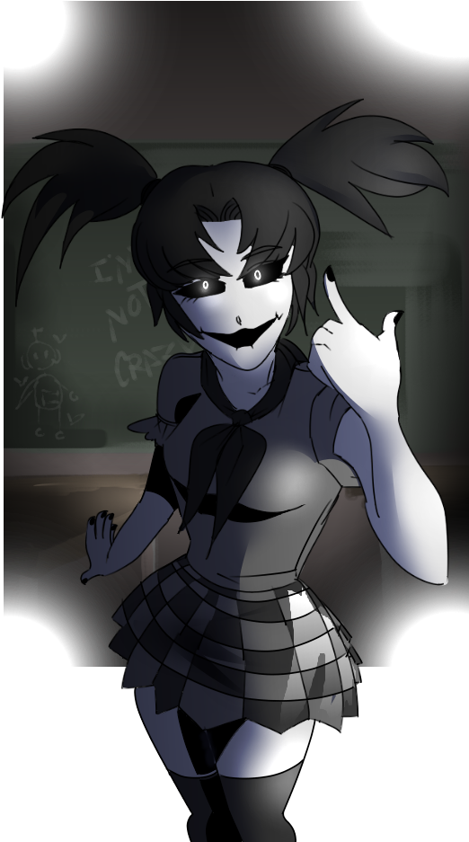 Ghost Girl By Futurecrossed - Slendytubbies Ghost Girl Fanart (594x967), Png Download