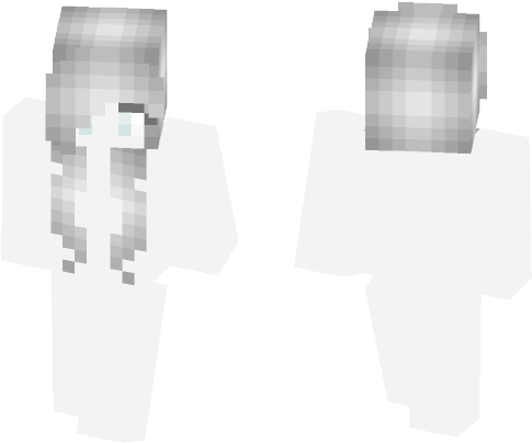Ghost Girl Hair Base - Skin Minecraft Izumi Sagiri (584x497), Png Download