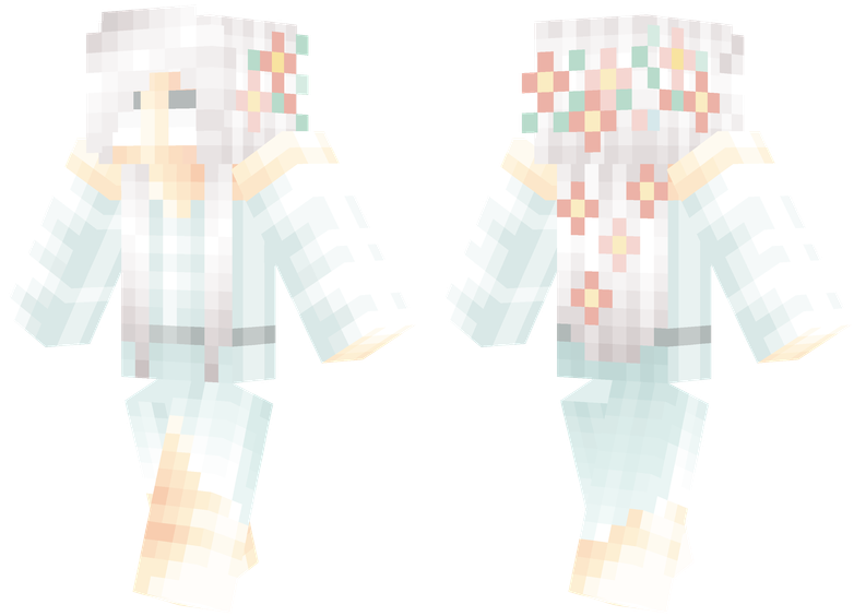Ghost Girl - Minecraft Skins Girl Bunny (804x576), Png Download